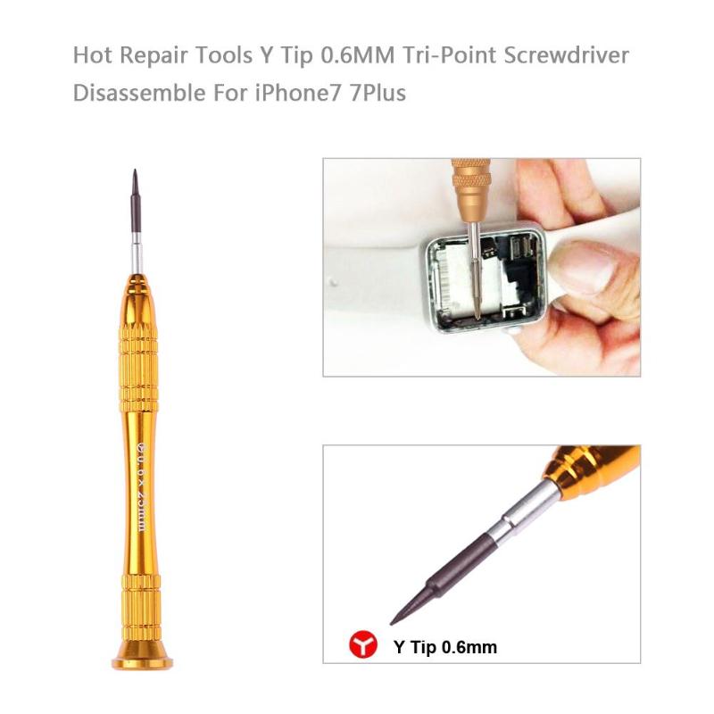 1PC Y Tip 0.6mm Tri-Point Screwdriver Repair Tri-wing Tool for iPhone 7/ iPhone 7 Plus Tri Point Screwdriver Triwing Tool