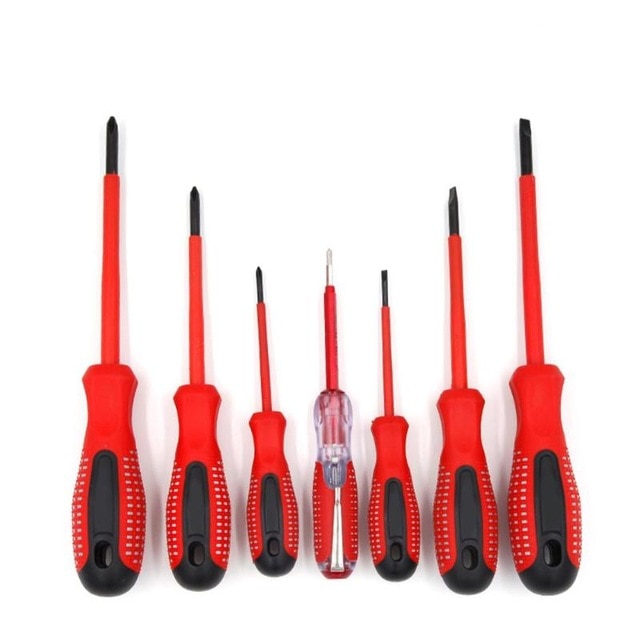 Multi-function Screwdriver Set Slotted Phillips Insulated Electrician Tool
